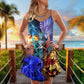 Dragon Mystery Fantasy Style – Women's Summer Sleeveless V-Neck Camisole Dress