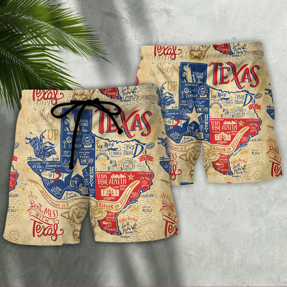 Texas Peace Life Vintage Style - Beach Short
