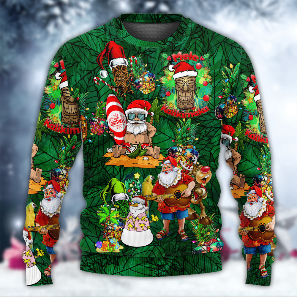 Tiki Love Christmas Funny Style – Sweater - Ugly Christmas Sweater