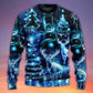 Christmas Deer Snowman Tree Glow Light – Sweater - Ugly Christmas Sweater