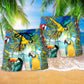 Parrot High By The Beach Art – Beach Short