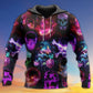 Skull Neon Holiday Art – 3D Hoodie