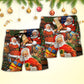 Christmas Santa Classic Holiday Art – Beach Short