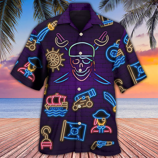 Pirate Neon Artistic Style – Hawaiian Shirt