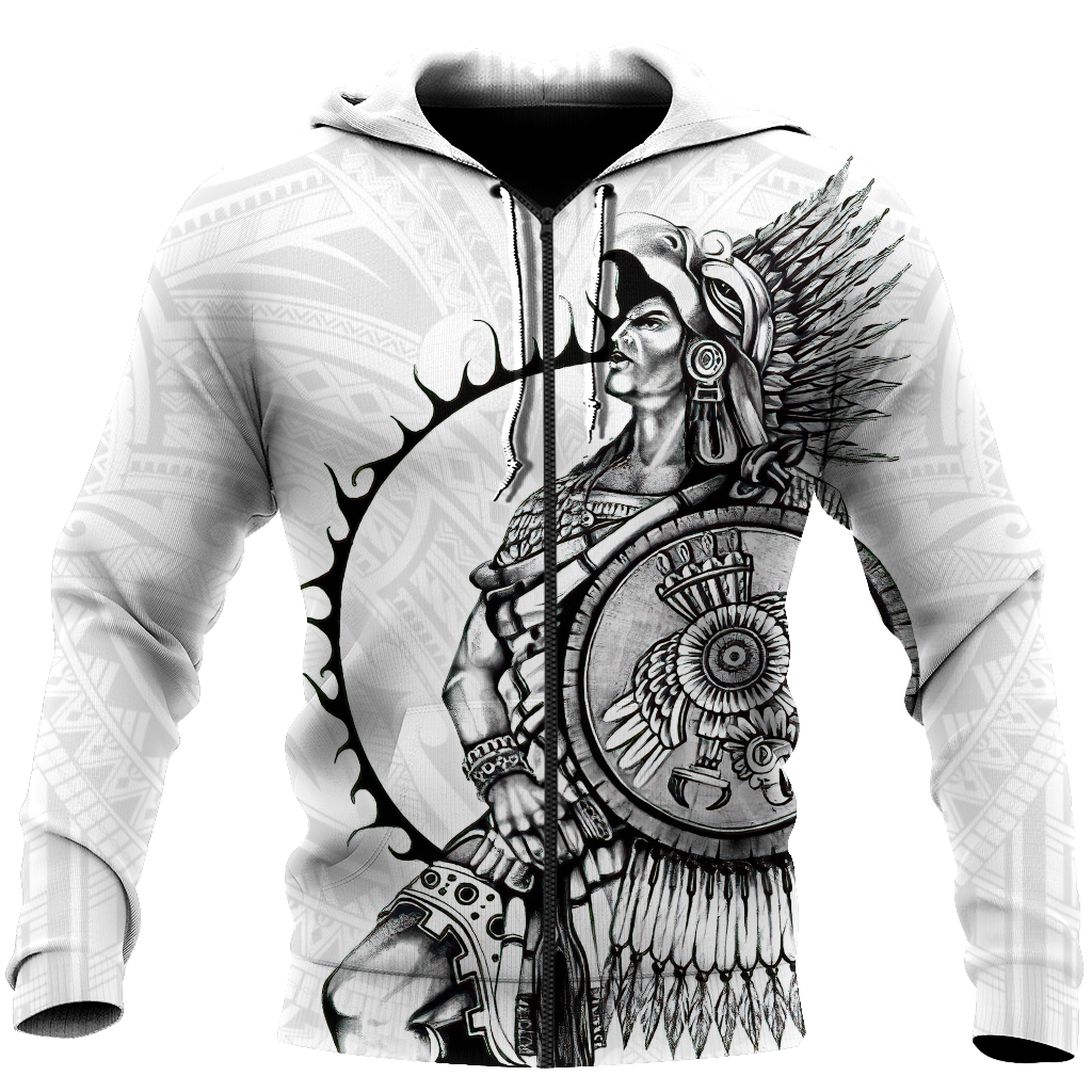 Mexican Aztec Warrior Art - 3D Hoodie