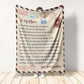Dear Mom Daughter Love Letter Flannel Blanket For Soft Bed Couch And Home Comfort