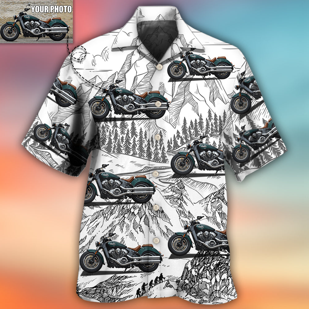 Motorcycle Lover Custom Photo - Hawaiian Shirt