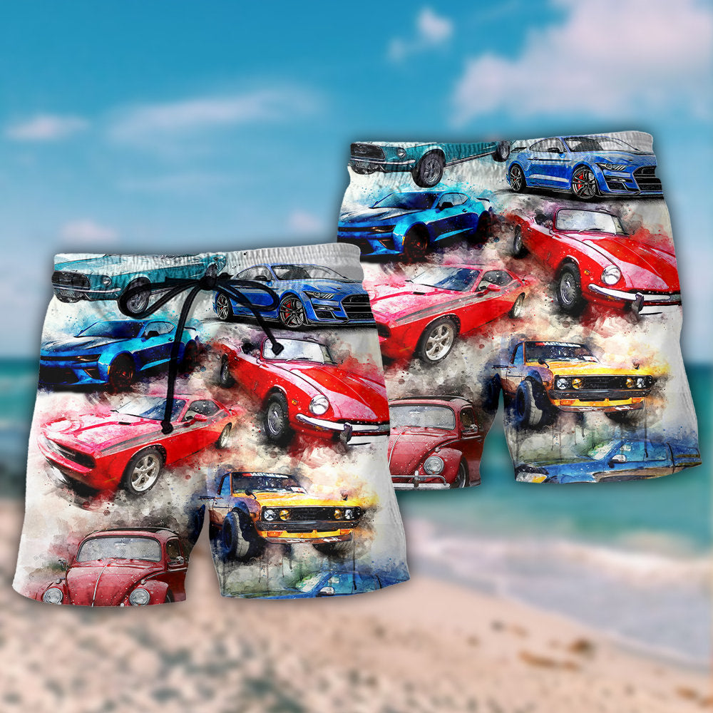 Classic Car Portrait Enthusiast – Beach Short