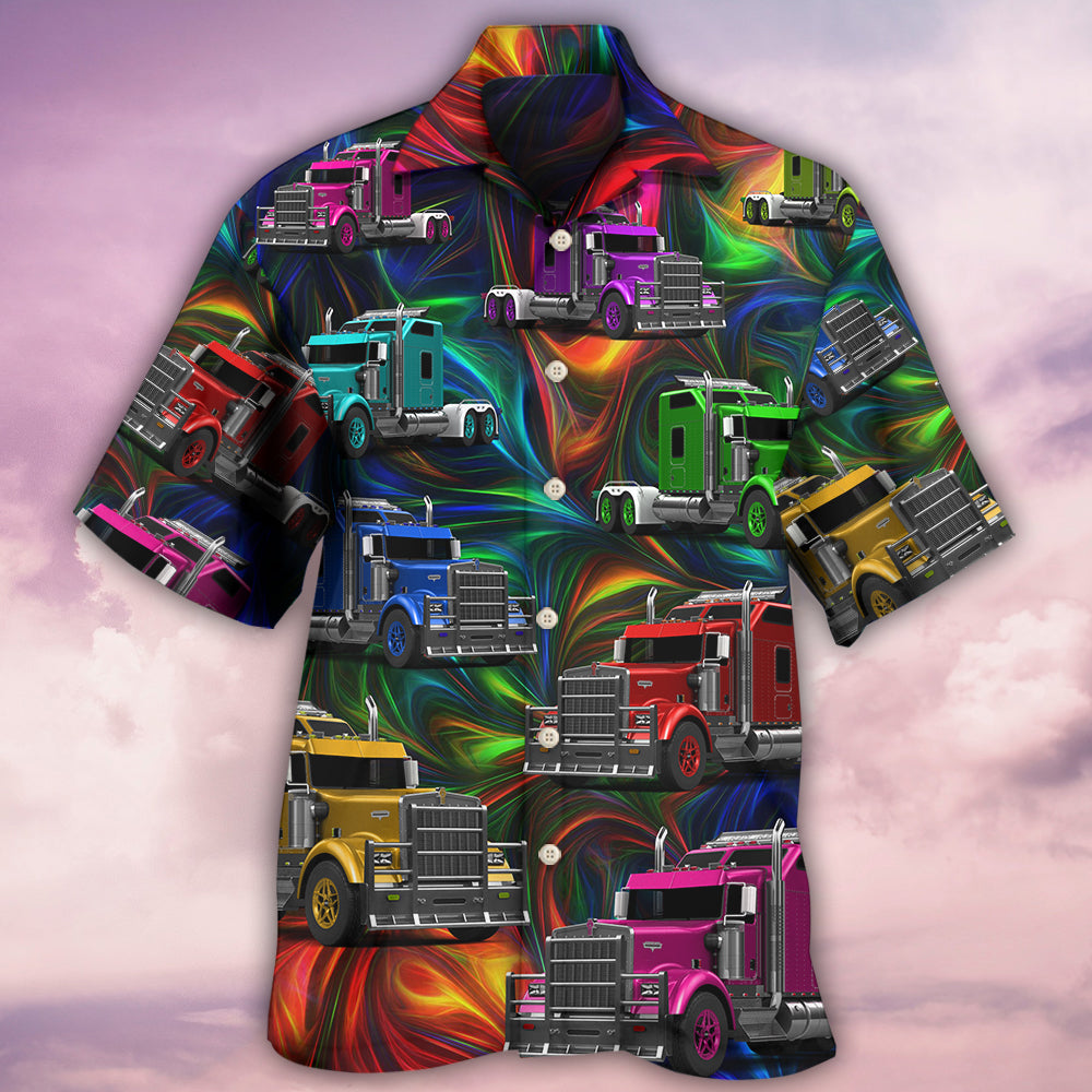 Colorful Truck Life Artistic Style - Hawaiian Shirt