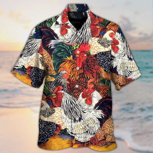 Chicken Farm Love Life Rustic - Hawaiian Shirt