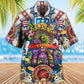 Poker And USA Flag Casino Lover - Hawaiian Shirt