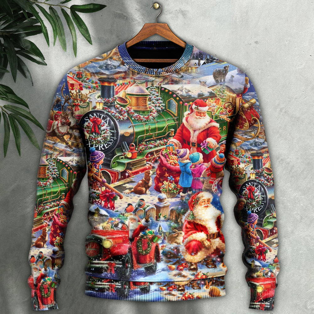 Christmas Joy Love Peace Family Laughter – Sweater - Ugly Christmas Sweater