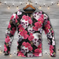 Skull And Roses Artistic Gothic Style - Hoodie