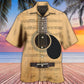 Retro Guitar Music Notes - Hawaiian Shirt