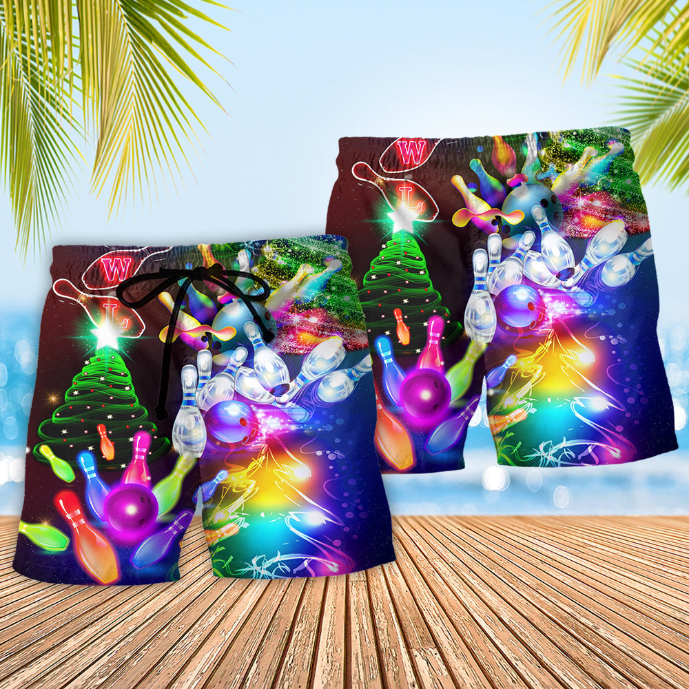 Christmas Bowling Fun Art – Beach Short