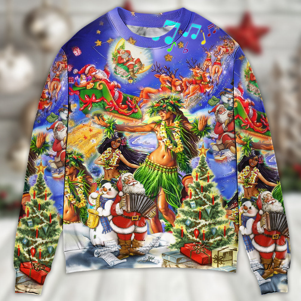 Hawaii Aloha Merry Christmas – Sweater - Ugly Christmas Sweater