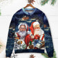 Christmas Santa Claus Snow Scene – Sweater - Ugly Christmas Sweater