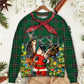 Christmas Santa Cowboy Green Style – Sweater - Ugly Christmas Sweater