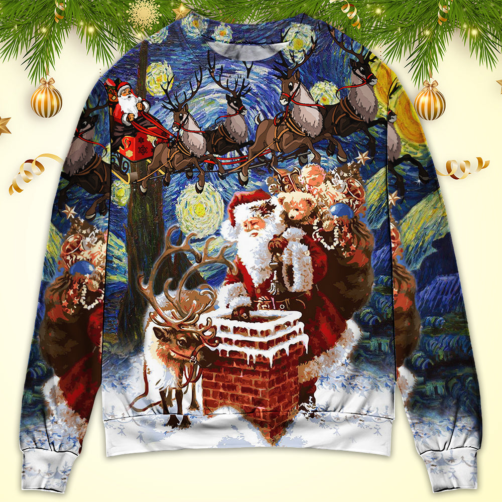 Christmas Santa Coming For You Style – Sweater - Ugly Christmas Sweater