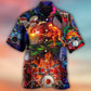 Drum Is My Life Fire Skull Art – Hawaiian Shirt