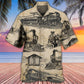 Vintage Train Sketch Retro Art – Hawaiian Shirt