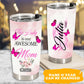 Butterfly This Is One Awesome Mom Personalized 20 Oz Tumbler