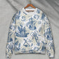 Vintage Sailboat Sea Monster Map Art – Sweater - Ugly Christmas Sweater