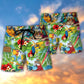 Parrot Love Life Happiness Tropical Style - Beach Short
