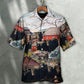 Cow On The Farm Rustic Country Art – Hawaiian Shirt