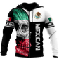 Mexican Skull Art - 3D Hoodie