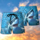 Shark Swimming Through Baitfish – Beach Short