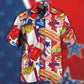 Patriotic Food Stars And Freedom Theme – Hawaiian Shirt