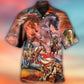 Native Horse Patriotic Flag Independence Day - Hawaiian Shirt