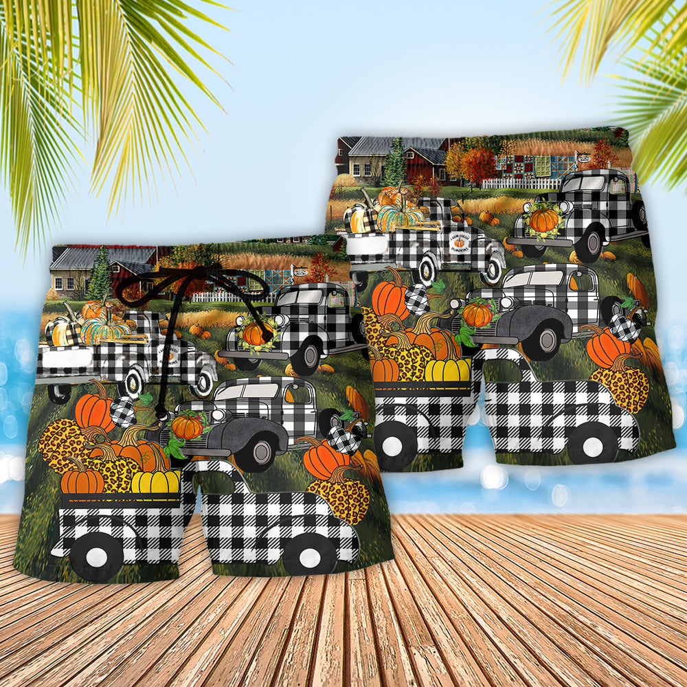 Halloween Grandma's Little Pumpkins - Beach Short - Owls Matrix LTD