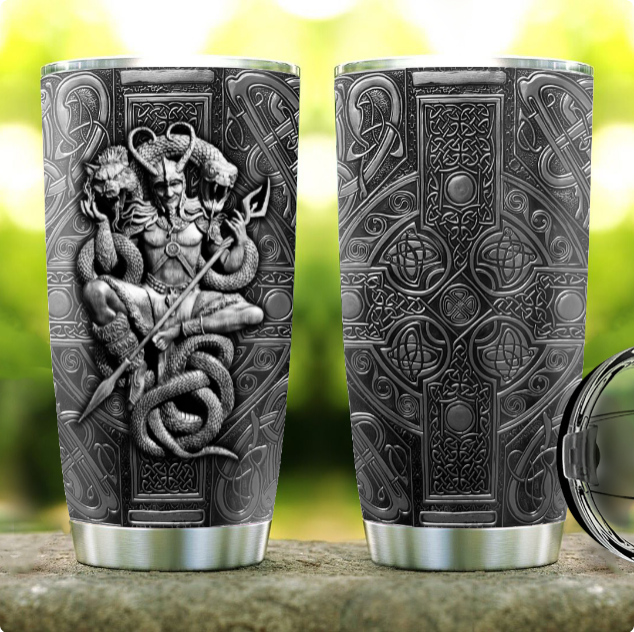 Viking Warrior Personalized 20 Oz Tumbler For Daily Coffee Tea Water Travel And Gift Ideas