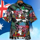 Octopus Racing Race Car Australian Vibe - Hawaiian Shirt