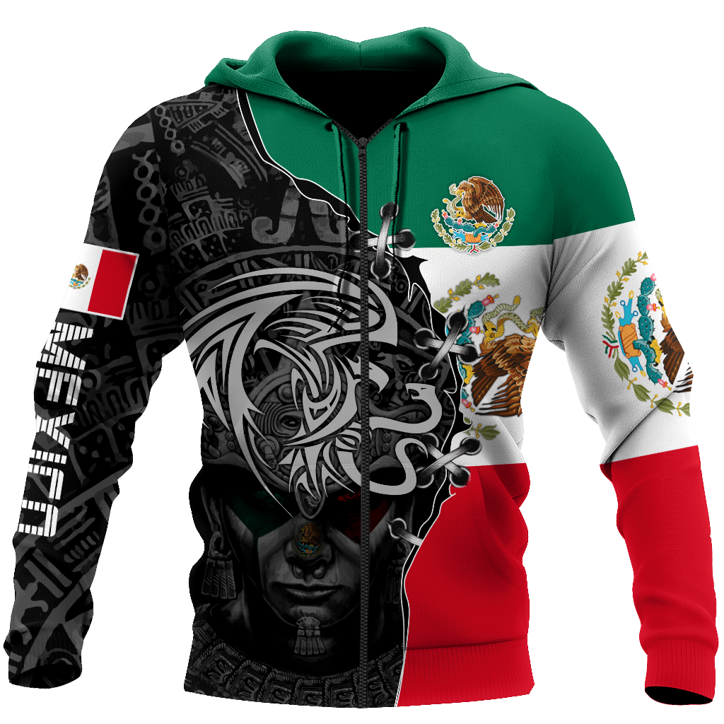 Mexican Aztec 3D Printed Art – 3D Hoodie