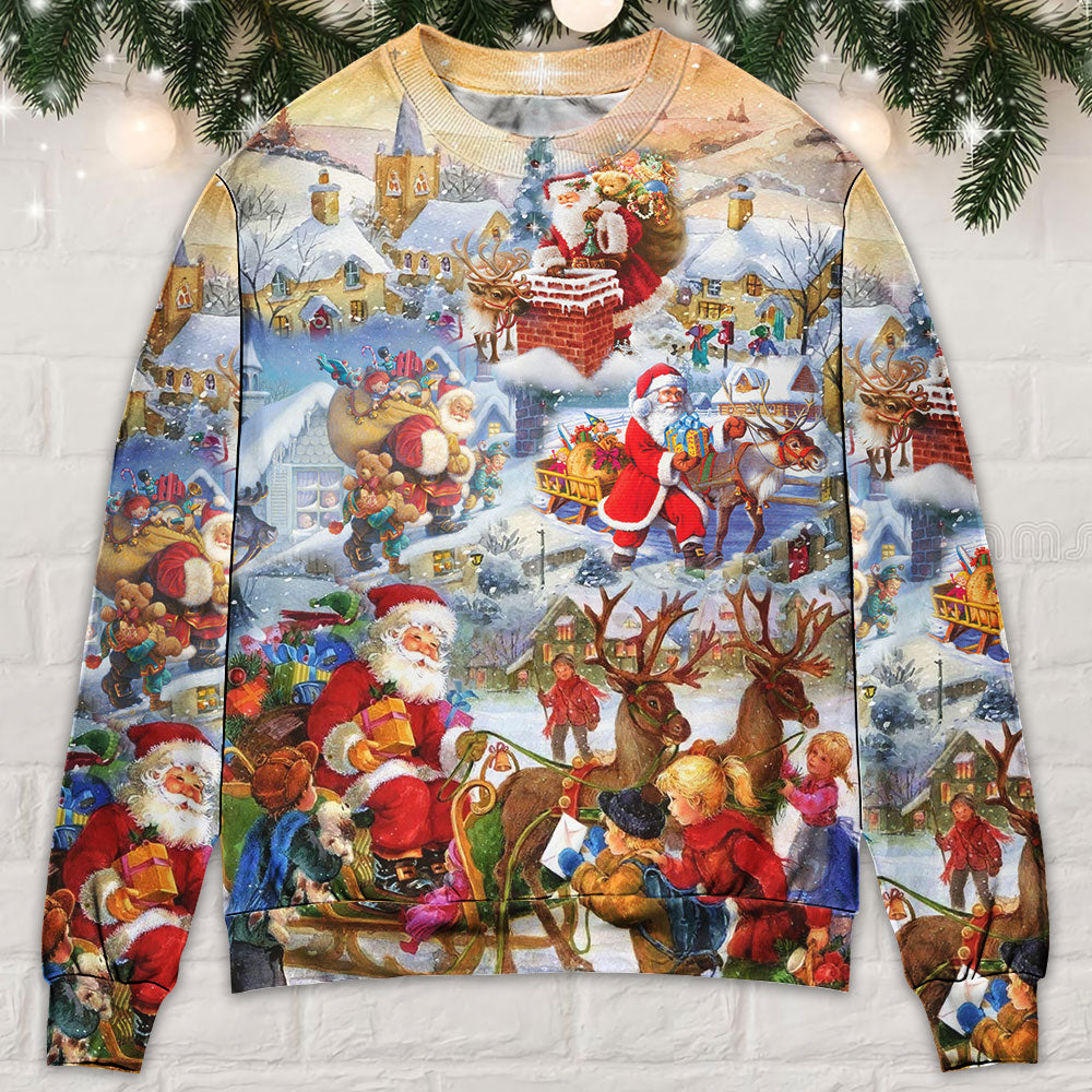 Merry Holly Jolly Christmas Quote – Sweater - Ugly Christmas Sweater