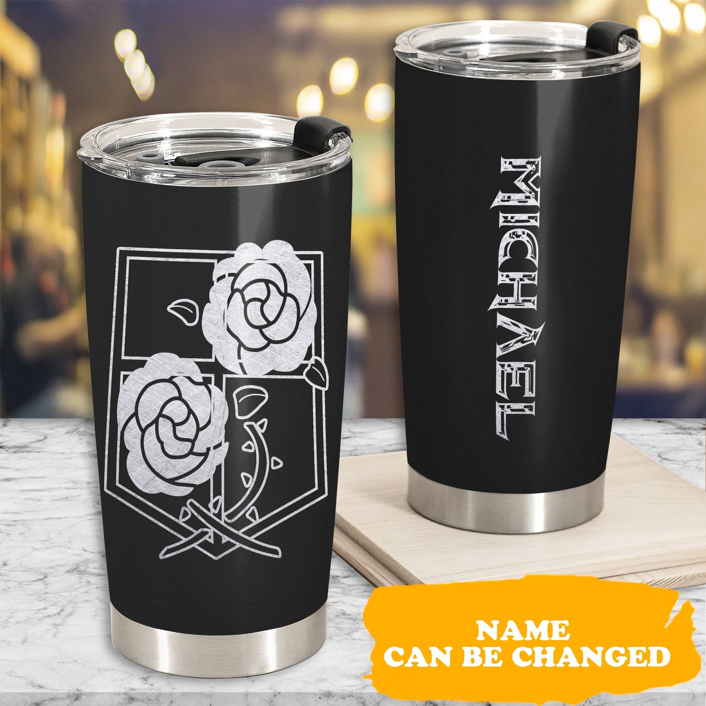 Fantasy Shield Emblem Personalized 20 Oz Tumbler