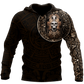 Mexican Aztec Warrior Art - 3D Hoodie