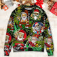 Christmas Hippie Santa Peace Style – Sweater - Ugly Christmas Sweater