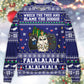 Cat Wrecks Tree Meowy Christmas Style – Sweater - Ugly Christmas Sweater