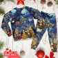 Christmas Family In Love Santa - Pajamas Long Sleeve - Owls Matrix LTD