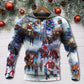 Christmas Cowboy Santa Family Love - 3D Hoodie