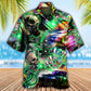 Auto Body Painter Colorful Skull Art – Hawaiian Shirt