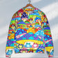 Hippie Frog Mushroom Peace Art – Sweater - Ugly Christmas Sweater