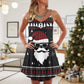 Christmas Rooftop Santa Click Click – Women's Summer Sleeveless V-Neck Camisole Dress