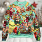 Christmas Love Santa World Map – Sweater - Ugly Christmas Sweater