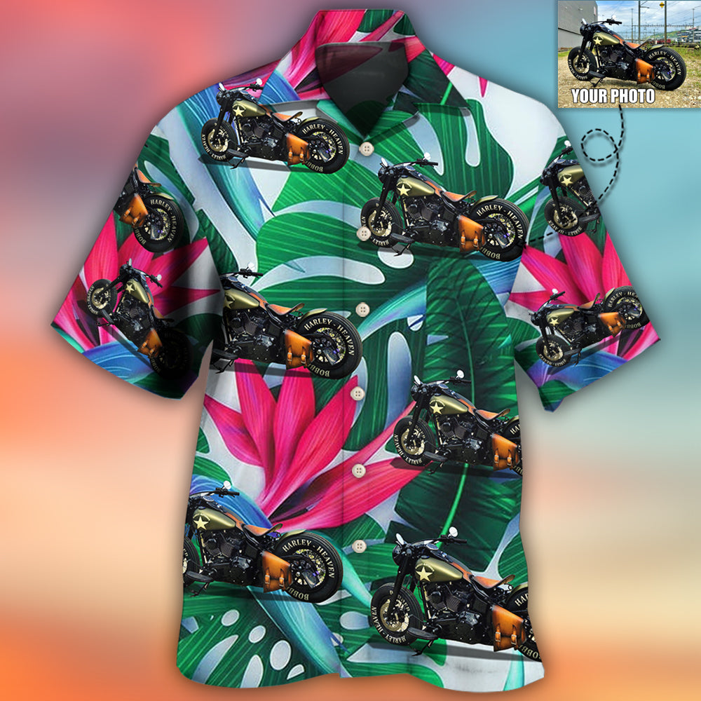 Motorcycle Lover Custom Photo - Hawaiian Shirt