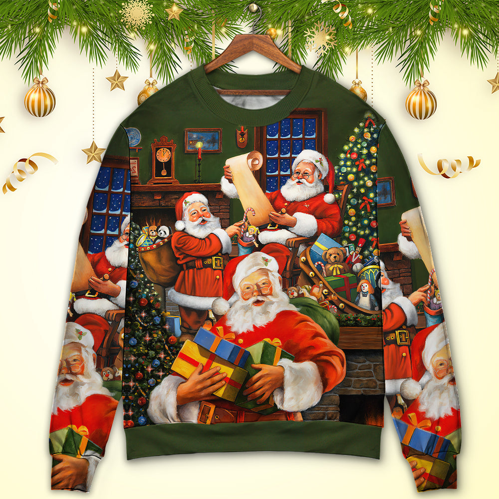 Christmas Santa Gift For Xmas Art – Sweater - Ugly Christmas Sweater